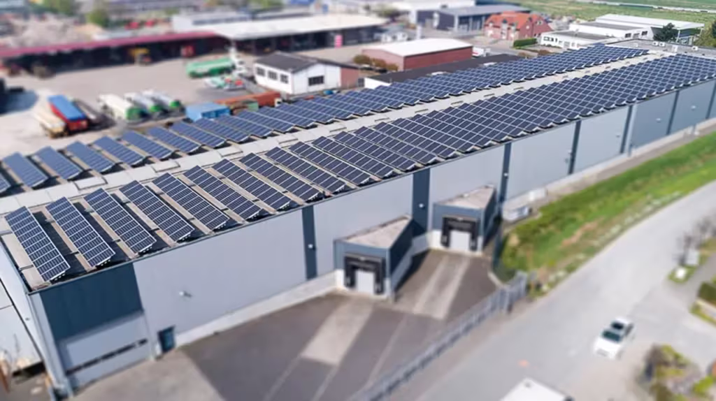 ELTING Firmengebäude Produktionshalle mit Photovoltaik in Isselburg
